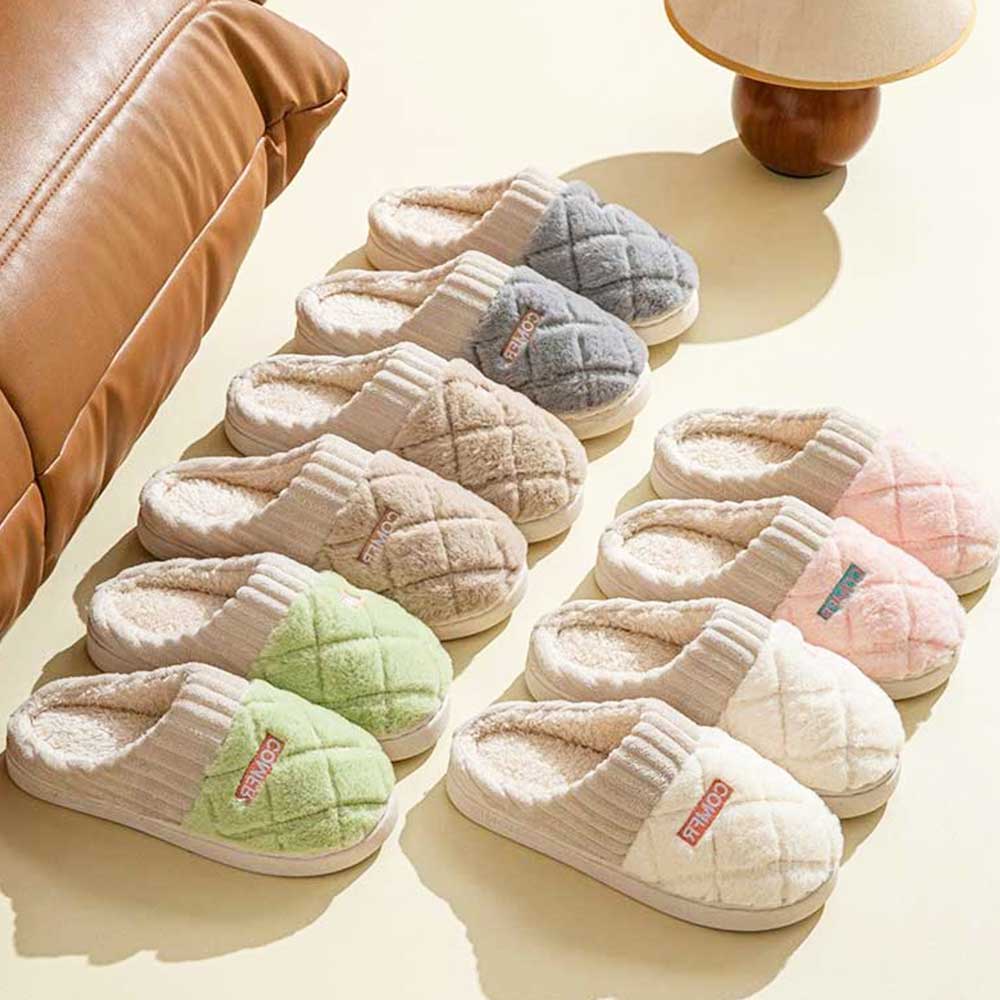 앞막힌 실내슬리퍼 사무실 학교 회사 겨울실내화 털거실화