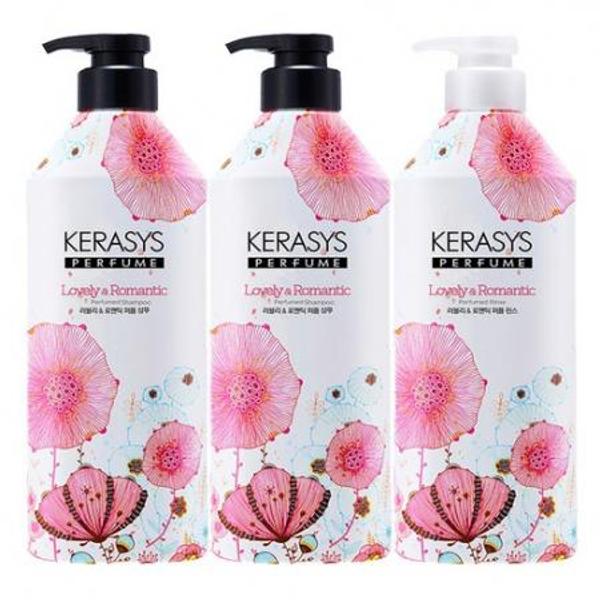 케라시스 퍼퓸 러블리 앤 로맨틱 샴푸 980ml 2p 플러스 린스 980ml, 1세트 one option