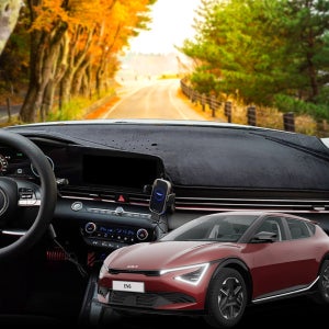 차바라기 더뉴 EV6 페이스리프트 GK312 벨벳 대쉬보드 커버 자동차 차량용 논슬립 대시보드 덮개