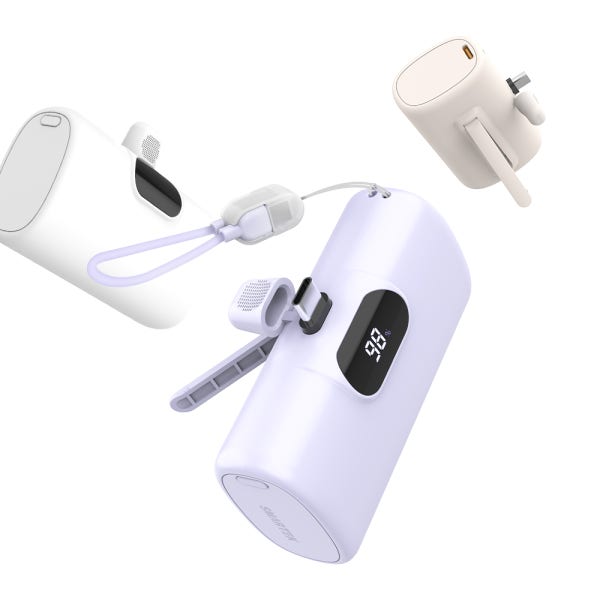 스마텍 도킹형 보조배터리 일체형 컬러 미니 C타입 대용량 10000mah 22.5W 여행용 기내반입
