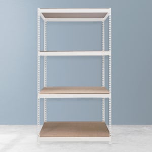 뉴파워랙 라이트 철제선반 무볼트 조립식앵글 경량랙 베란다선반 4단 1000X400X1800