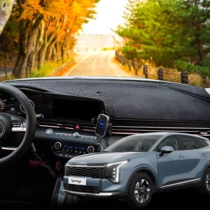 차바라기 기아 스포티지 NQ5 페이스리프트 벨벳 대쉬보드 커버 자동차 차량용 논슬립 대시보드 덮개