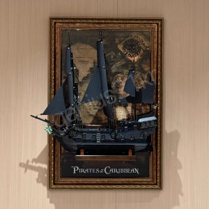 레고 10365 블랙펄 캡틴 잭 스패로우의 해적선 전시 액자 케이스