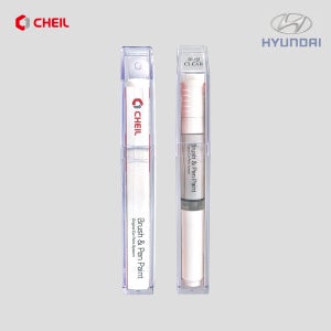 현대 제일 붓펜페인트 411 PH3 비크블랙 + 투명 세트 8㎖ [제네시스G70 G80 G90 GV60 GV70 GV80 GV90]