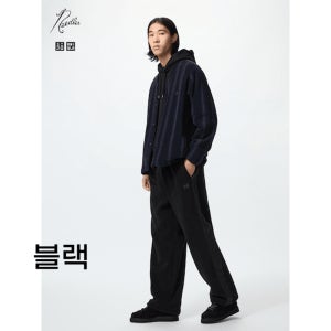 유니클로 니들스 플리스 와이드 팬츠 483979 남녀공용 후리스 바지