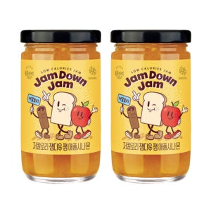 복음자리 저당 저칼로리 잼다운잼 애플시나몬 사과잼 235g, 2개