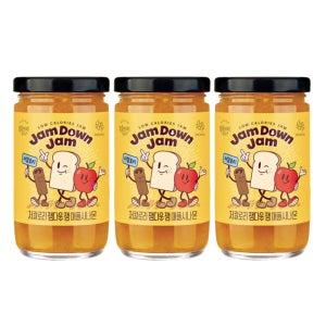 복음자리 저당 저칼로리 잼다운잼 애플시나몬 사과잼 235g, 3개