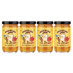 복음자리 저당 저칼로리 잼다운잼 애플시나몬 사과잼 235g, 4개