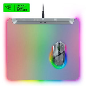 레이저코리아 파이어플라이 V2 프로 팬텀 화이트 에디션 RGB 게이밍 마우스패드