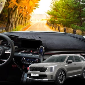 차바라기 쏘렌토 MQ4 페이스리프트 GK292 벨벳 대쉬보드 커버 자동차 차량용 논슬립 대시보드 덮개