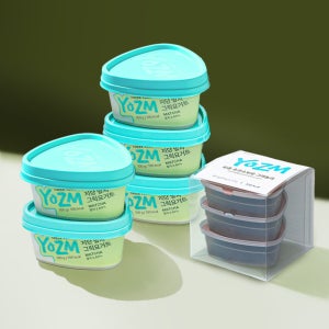 요즘 저당 그릭요거트 말차 100g 5개+초코소보로 토핑 3개