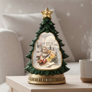 크리스마스 트리 오르골 워터볼 장식 소품