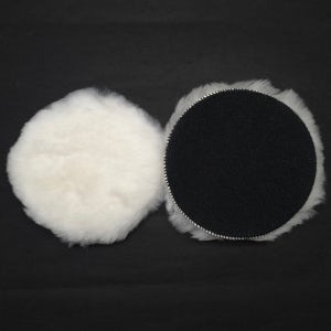 1개 양털 패드 벨크로 125mm (5인치) 장모 울 차량 광택 자동차 폴리싱 양모