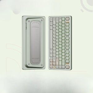 EvoWorks EVO75 기계식 키보드 알루미늄 게이밍 유무선 RGB 양극 그린, Amber (FR4 보강판)