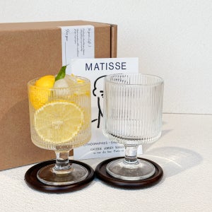 플리츠 고블렛잔 세트 고블렛 와인잔 신혼부부 집들이선물