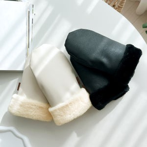 [씨투엠뉴] 오렐리 유모차 핸드머프 PU인조가죽 방한장갑