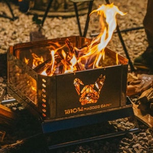 매드독캠프 더홀릭 프리미엄 감성 캠핑 화로대 접이식 바베큐그릴