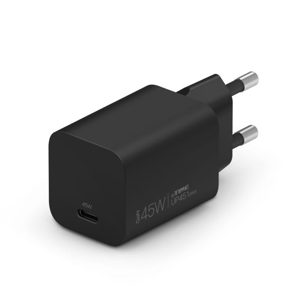 ipTIME UP451 PLUS(블랙) / GaN 45W 충전기 / USB PD Type-C Quick Charge 4+ / PPS 지원 / 최대 45W 출력 / 케이블 미포함
