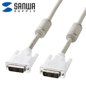강원전자 산와서플라이 최고급형 DVI-D 싱글링크 케이블 5m KC-DVI-5K