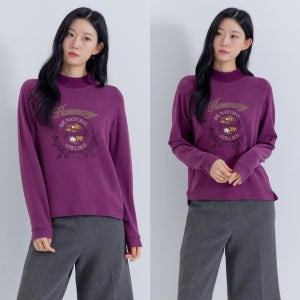 지센 [25FW] 원포인트 반넥 긴팔 티셔츠 LCTSPA29 PP