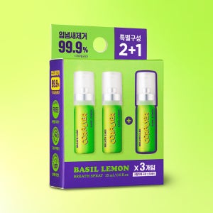 코랄리에 무알콜 구강스프레이 구취제거 입냄새 제거 구강청결제 15ml, 3개