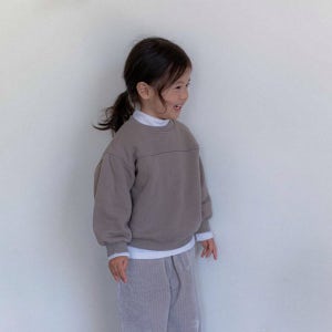 여아 남아 겨울 무지 맨투맨 티셔츠 돌 두돌아기옷 유아 기본 절개 라인 티셔츠