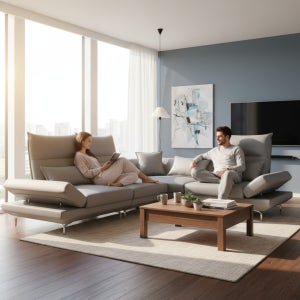 리안 에르덴 이지클린 스윙 가죽소파 6인용 코너형, 5인, 4인