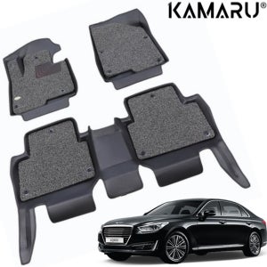 제네시스 EQ900 매트 카마루 6D 입체 코일매트 1+2열 4륜