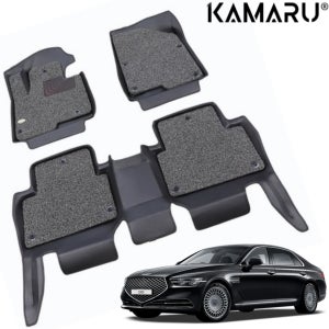 제네시스 G90 1세대 매트 카마루 6D 입체 코일매트 1+2열 4륜