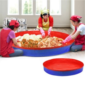 방수 김장매트 180cm 대야 국내생산 무봉제 김치 버무림 고추 말리기 놀이용 매트