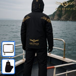 아티누스 25 신형 낚시복 레인슈트 경량 사계절낚시복 AR-946 블랙