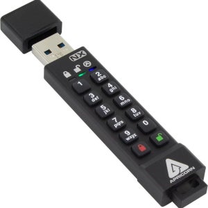 Apricorn ASK3-NX 8GB 암호화 USB 3.0 블랙 보안 비밀번호 유에스비