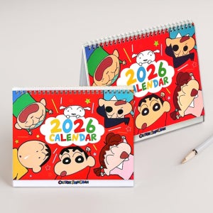 [오늘출발] 짱구달력 2026 탁상 달력 아들 책상 데스크 캘린더 가로형, 1개