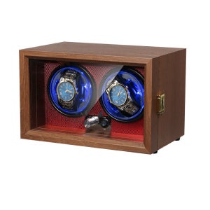 워치와인더 오토매틱 시계 자동 전기 보관함 홈 시계케이스 시계보관함 손목시계보관 시계와인더 블랙월넛 2테이블 레드 4단