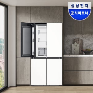 삼성 비스포크 AI 냉장고 4도어 키친핏Max 푸드쇼케이스 RM70F63M2Z 에센셜화이트