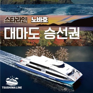 노바호 스타라인 승선권 부산 대마도여행 배편 당일치기 히타카츠 이즈하라 렌터카 쓰시마라인