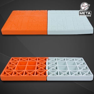 미즈노 야구 소프트볼용 홈베이스 홈플레이트 오렌지/화이트 41100