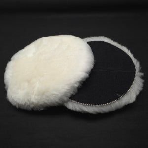 1개 양털 패드 벨크로 178mm (7인치) 장모 울 차량 광택 자동차 폴리싱 양모