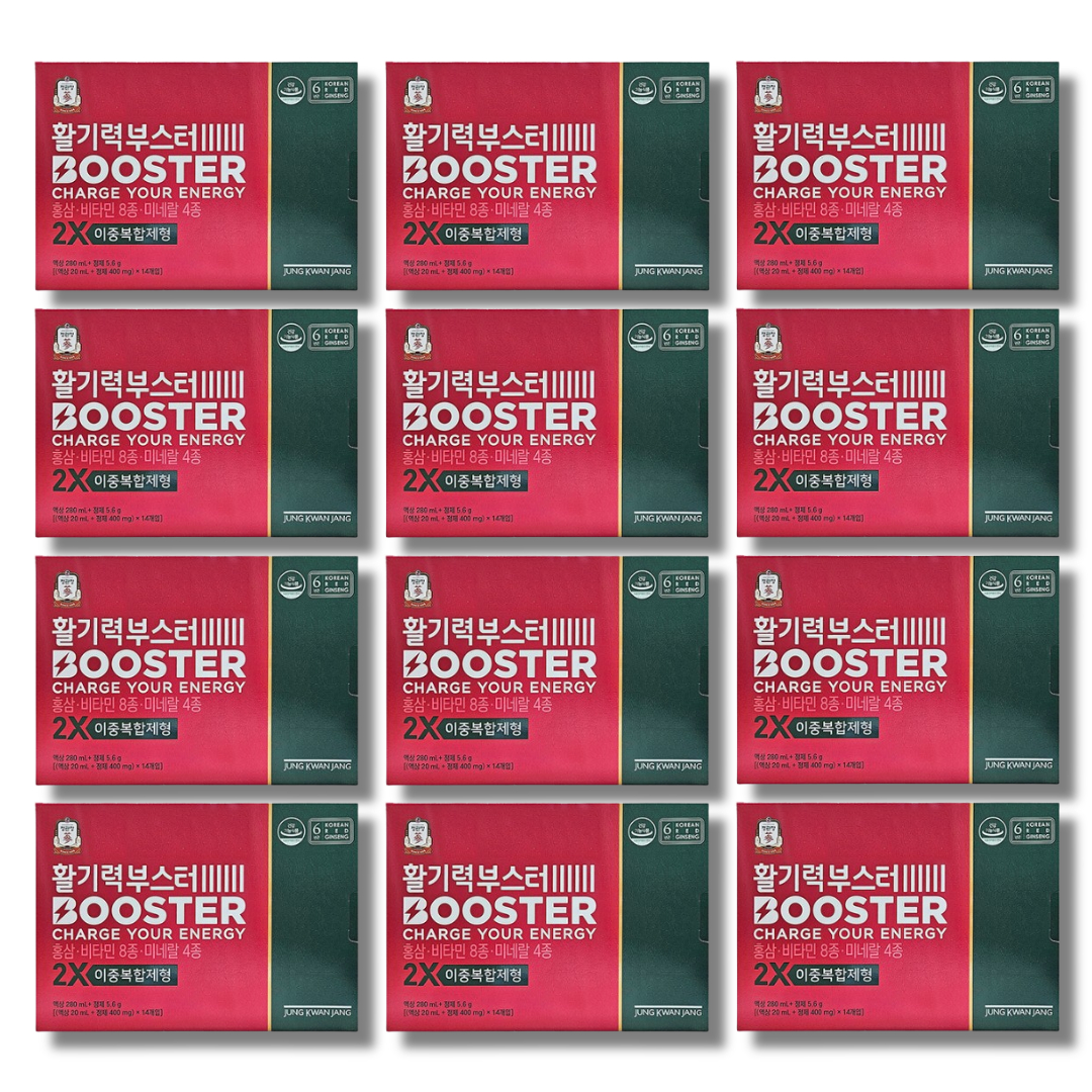 <b>정관장</b> 활기력부스터 액상20ml+정제400mg 14개 12박스
