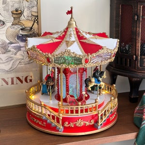 빈티지 회전목마 오르골 기차 크리스마스 선물 크리스마스 소품 무드등