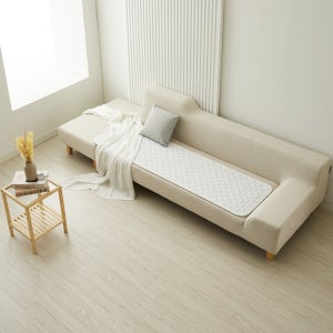 더안 EMF 탄소매트 온열매트 카본 전기매트 전자파없는 전기요 시어서커 미니, 50x180cm, 화이트