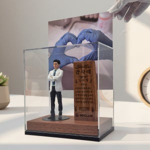 3D의사피규어 선물세트 정년 퇴직 공로 환갑 개업선물 상패 기념패 15cm피규어