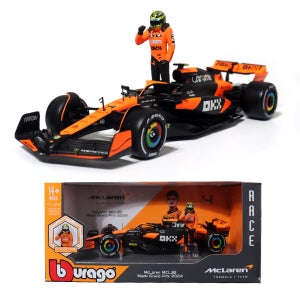 브라고 1:24 맥라렌 Team MCL38 4번 머신 + 드라이버 피규어 F1 모형