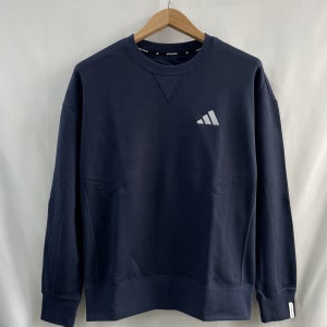 JW6955 아디다스 긴팔티셔츠 남성 자수 로고 에센셜 프렌치 테리 크루 스웨트셔츠 D26 DDD