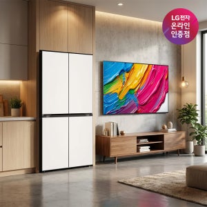 LG 디오스 오브제컬렉션 매직스페이스 냉장고 + LG QNED AI TV (T875MEE111 + 75QNED75AEA)