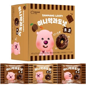 잔망루피 미니 초코 약과도넛 개별포장 20개입 400g, 4개