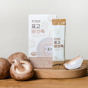 한끼담은 표고버섯죽 든든한 식사대용 건강죽 온수에 간단히 25g 10개입 3박스