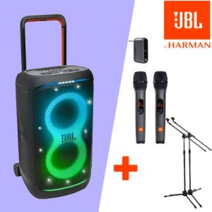 JBL PARTYBOX 520 블루투스 AS3 무선마이크 마이크스탠드 세트