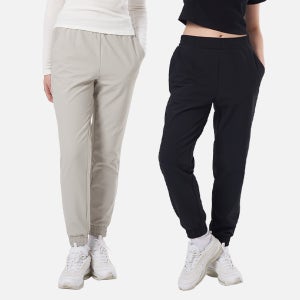 여성 기모 조거팬츠 가을 겨울 밴딩 여자 조커 스판 바지 키작녀 빅사이즈 (W6WP05)