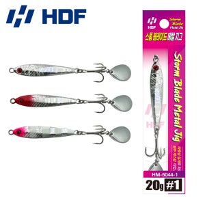 해동 스톰 블레이드 메탈지그 삼치 쇼어지깅 방어 부시리 1번 올 실버, 20g